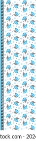 Leaf and small flower   pattern for fabric print. background. texture. tile. surface. border use