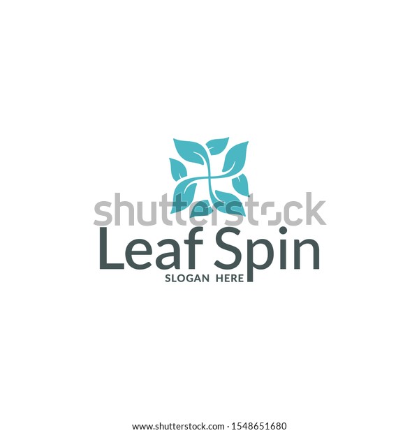 Leaf Spin Logo Design Inspiration Nature Stock Vector Royalty Free Leaf Spin Logo Design Inspiration Nature Stock Vector Royalty Free