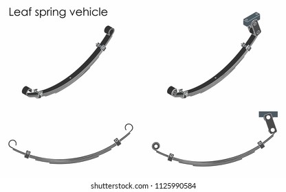 Leaf spring vehicle. Without outline.