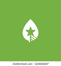 Leaf Star Raising Naturally Creative Abstract Business Logo