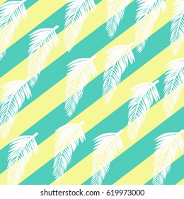 Leaf and Stripe summer background
