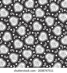 Leaf Style flower and small paisley pattern use in fabric print. border. background. tile. texture. background. surface. paper print.