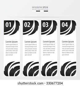 leaf style on banner   black and white color