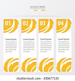 leaf style on banner yellow color