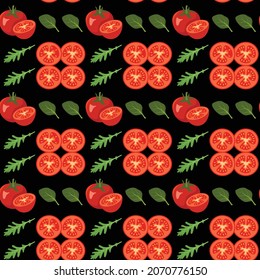 Leaf Style Seamless Pattern Design. Vector illustration