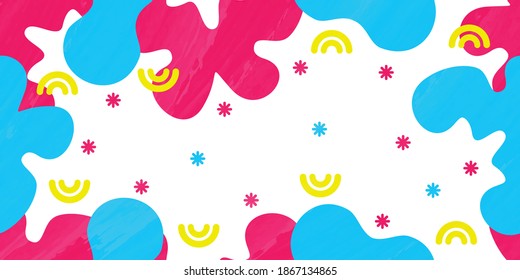 leaf summer pattern background, social media promotional content. Vector illustration, pattern for fabric, packaging.
