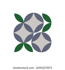 folha ao redor de um círculo. pode ser usado no projeto de fundo  