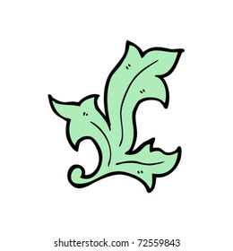 leaf swirl design element