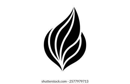 Leaf Symbol for Branding white background