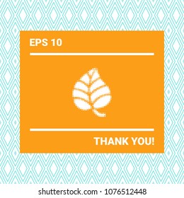Leaf symbol - halftone logo