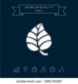 Leaf symbol - halftone logo