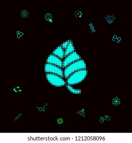 Leaf symbol - halftone logo