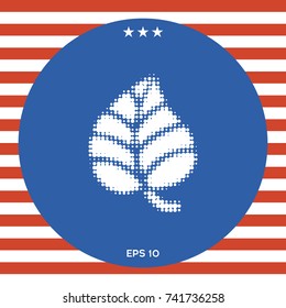 Leaf symbol - halftone logo
