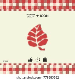 Leaf symbol - halftone logo