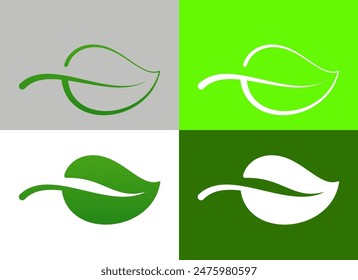 leaf symbol leaf icon green logo sticker
