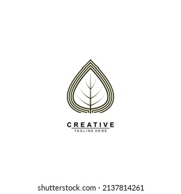 
Leaf Symbol Icon Sign Logo Abstract Leaf Shape