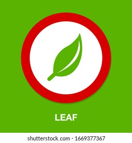 leaf symbol icon. Simple element illustration. leaf concept symbol design. Can be used for web and mobile UI/UX