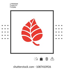 Leaf symbol logo.