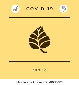 Leaf symbol logo. Element for your design