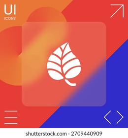 Logotipo del símbolo de la hoja. Elemento para su diseño