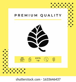 Leaf symbol logo. Graphic elements for your design