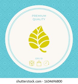 Leaf symbol logo. Graphic elements for your design