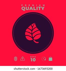 Leaf symbol logo. Graphic elements for your design