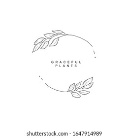 Leaf symbol, logo, icon and sign collection. Floral design element.