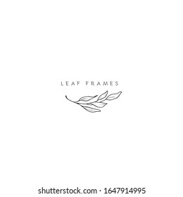 Leaf symbol, logo, icon and sign collection. Floral design element.