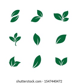 Leaf Symbol Vector Icon Illustration