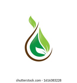 Leaf symbol vector icon illustration