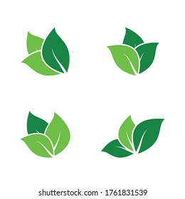 Leaf symbol vector icon and symbol illustration 