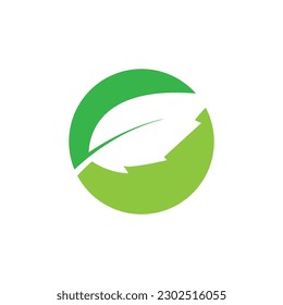 Leaf symbol vector icon illustration