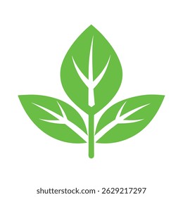 Leaf Symbol Vector Icon – Nature and Eco-Friendly Design