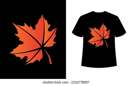 Leaf T Shirt Design White colours