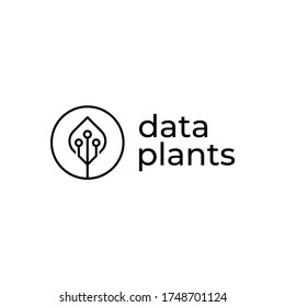 Leaf Tech Logo With Simple And Modern Design