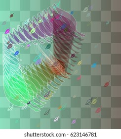 leaf template art