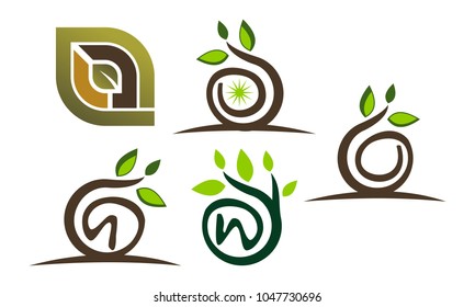 Leaf Template Vector Set