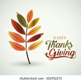 Leaf of Thanks given design