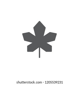 Leaf Thanksgiving flat icon.Icons for web and mobile design.