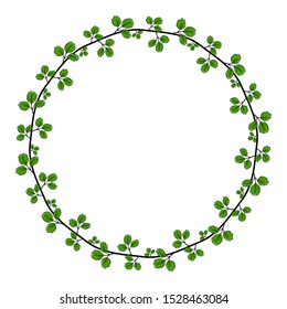 leaf theme frame, floral style lines, natural leaf motif borders with isolated white background.