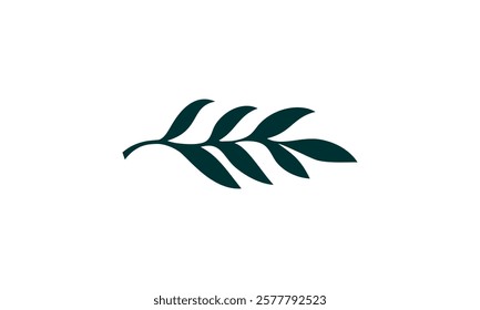 a leaf themed graphic image, on a white background. vector graphic base.