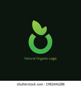 Leaf tree abstract design. natural and organic logo in modern design. Natural logo for branding, corporate identity, packaging and business card. Tree leaf ecology nature vector icon. Letter U