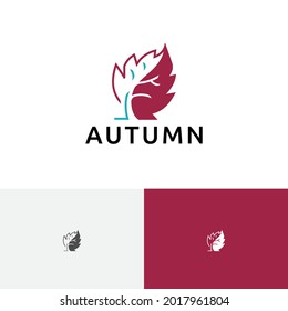Leaf Tree Autumn Fall Season Nature Logo