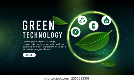 Leaf of tree floating.Startup or start a new life concept.Agriculture technology and environment, ecology system.Hi-tech and futuristic.Digital and technology background.