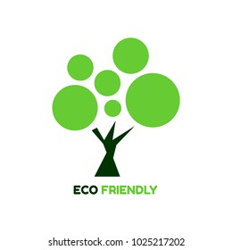leaf tree flower eco friendly logo icon symbol vector design illustration