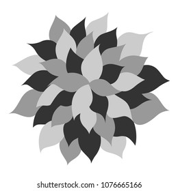 leaf tree flower floral logo icon symbol sign vector design illustration