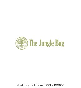 leaf and tree logo or icon illustration