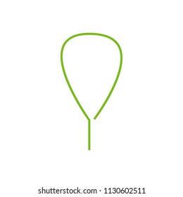 leaf of a tree in a minimalist style