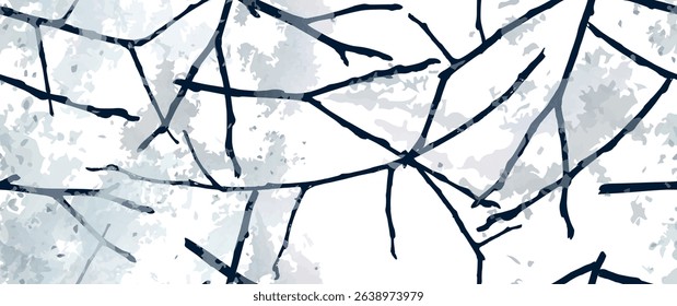 Leaf Tree Seamless Pattern. Leaves Trees, Shrubs Stamp Effect. Neutral, Aesthetic Pattern. Texture Spots Watercolor Overlay. Transparency Wallpaper Rustic Modern Design. Fancy Delicate Fabric Textile.